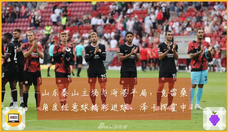 山东泰山主场与海港平局，克雷桑角度任意球精彩进球，泽卡挥霍中柱良机
